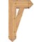 Ekena Millwork Traditional Arts and Crafts Smooth Bracket w/ Offset Brace, Western Red Cedar, 7 1/2"W x 18"D x 30"H BKT0806X18X30TRA03SWR - alternate 3